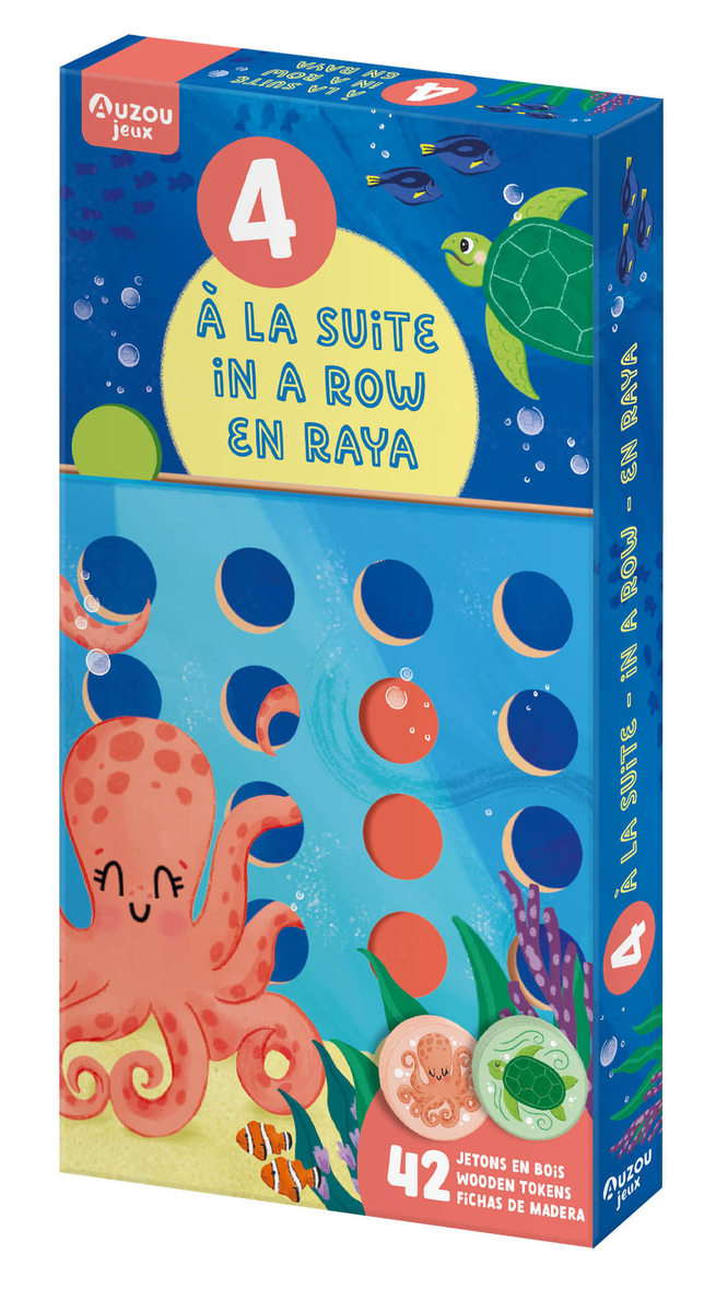 Cuatro en raya. Juego de madera: portada