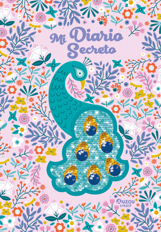 Mi diario secreto pavo real: portada