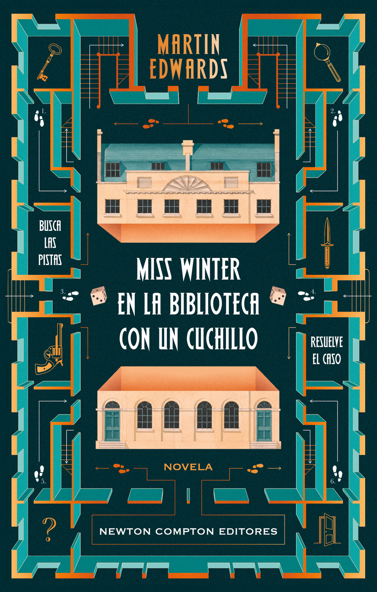 Miss Winter en la biblioteca con un cuchillo: portada